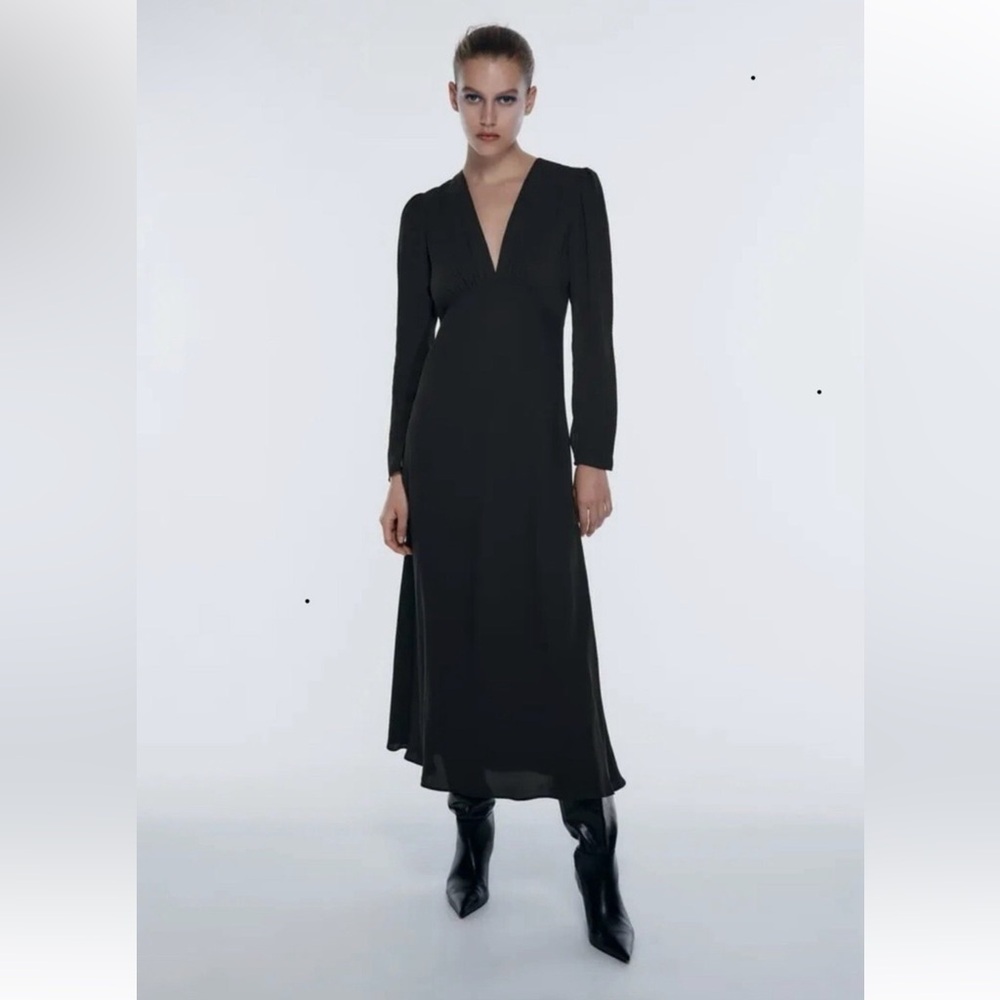 🎁Zara Midi Elegante Dress - New🎁 - Picture 12 of 14